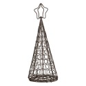 Clayre & Eef Decoration Christmas Tree Ø 13x32 cm Brown Metal