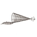 Clayre & Eef Decoration Christmas Tree Ø 13x32 cm Brown Metal