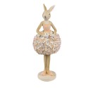Clayre & Eef Decorative Figurine Rabbit 9x7x22 cm Beige Plastic