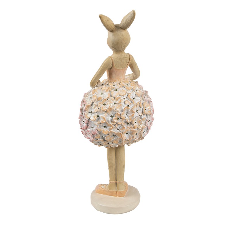 Clayre & Eef Decorative Figurine Rabbit 9x7x22 cm Beige Plastic