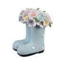 Clayre & Eef Figurine décorative Botte 10x10x12 cm Bleu Plastique