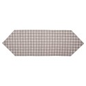 Clayre & Eef Tischläufer 50x160 cm Beige Grau Baumwolle Herzen
