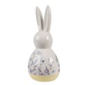 Clayre & Eef Decorative Figurine Rabbit 23 cm White Blue Ceramic