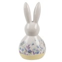 Clayre & Eef Decorative Figurine Rabbit 23 cm White Blue Ceramic