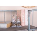 Clayre & Eef Statuetta decorativa Coniglio 13 cm Beige Blu  Plastica
