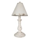 Clayre & Eef Tischlampe Ø 26x55 cm Weiß Eisen