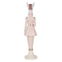 Clayre & Eef Statuetta decorativa Coniglio 44 cm Bianco Rosa  Plastica