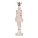 Clayre & Eef Statuetta decorativa Coniglio 35 cm Bianco Rosa  Plastica