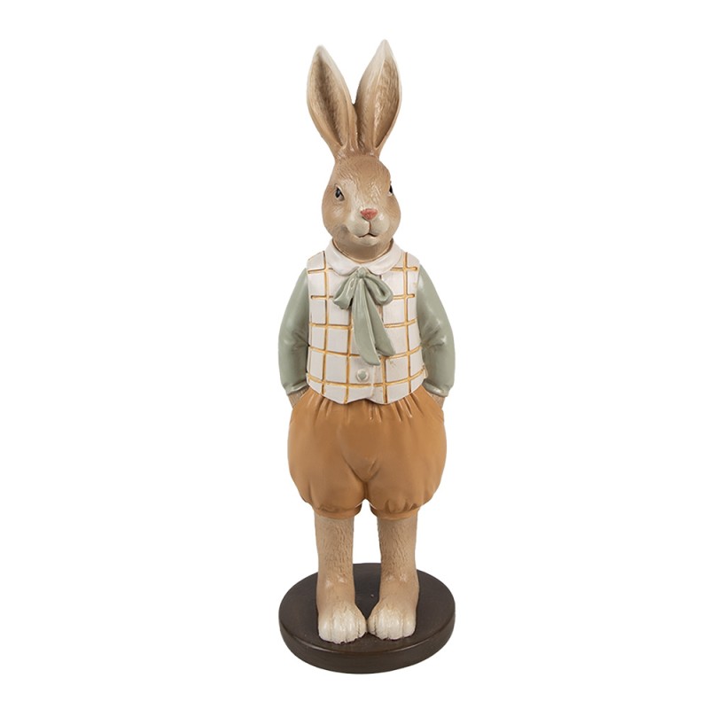 Clayre & Eef Decorative Figurine Rabbit 23 cm Brown Plastic
