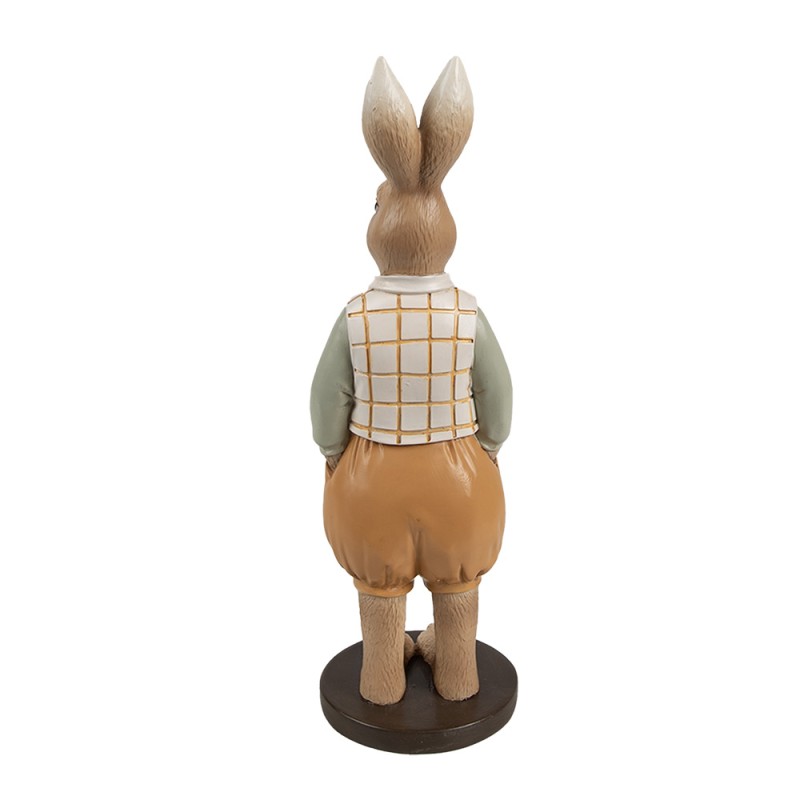 Clayre & Eef Decorative Figurine Rabbit 23 cm Brown Plastic