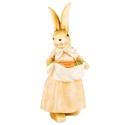 Clayre & Eef Statuetta decorativa Coniglio 26 cm Marrone Plastica