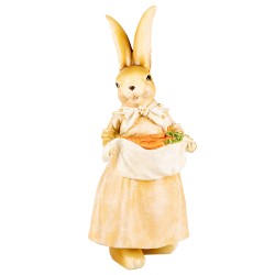 Clayre & Eef Decorative Figurine Rabbit 26 cm Brown Plastic
