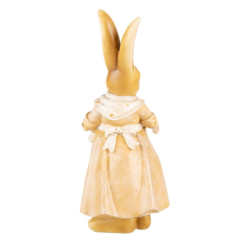 Clayre & Eef Statuetta decorativa Coniglio 26 cm Marrone Plastica