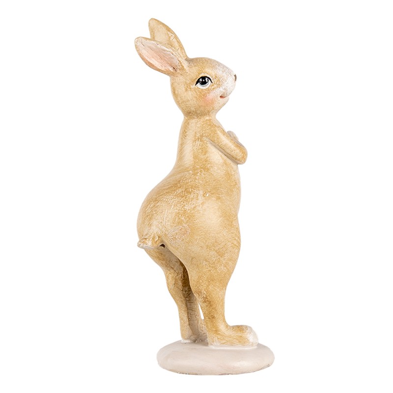 Clayre & Eef Decorative Figurine Rabbit 13 cm Beige Plastic