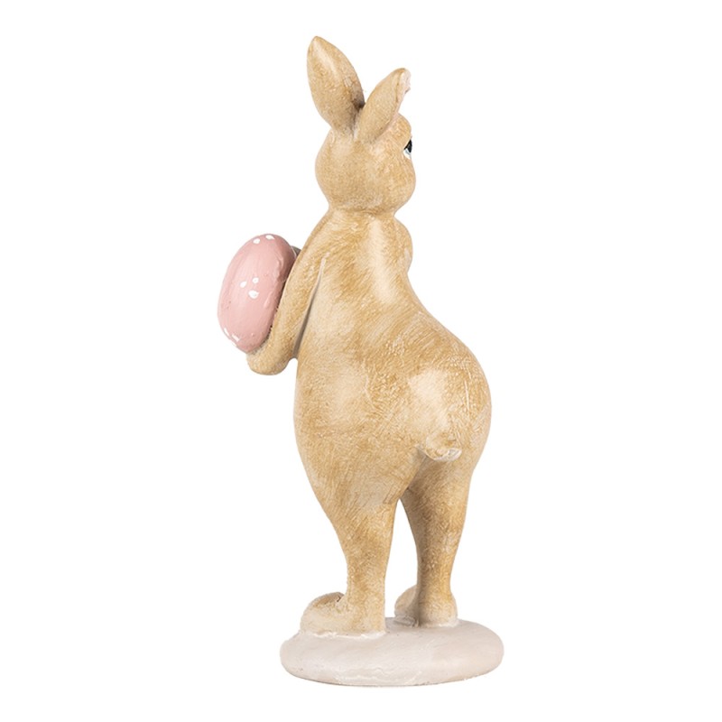 Clayre & Eef Decorative Figurine Rabbit 13 cm Beige Plastic