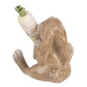 Clayre & Eef Figurine décorative Lapin 6x5x7 cm Beige Plastique