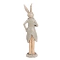 Clayre & Eef Statuetta decorativa Coniglio 24 cm Beige Plastica