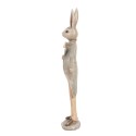 Clayre & Eef Statuetta decorativa Coniglio 24 cm Beige Plastica
