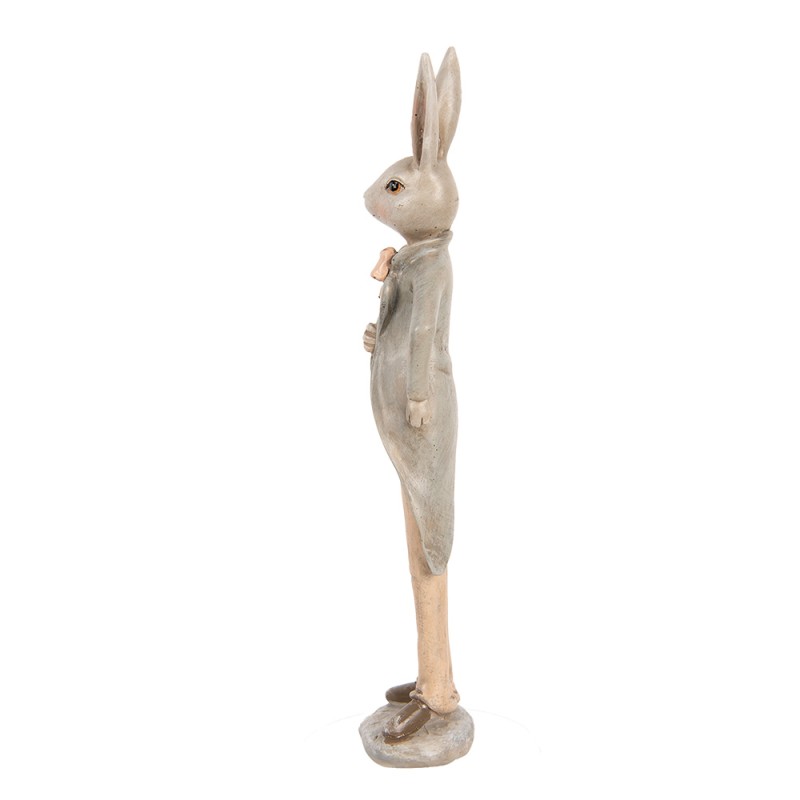 Clayre & Eef Statuetta decorativa Coniglio 24 cm Beige Plastica
