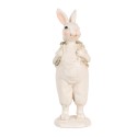 Clayre & Eef Decoratie Beeld Konijn 17 cm Wit Kunststof