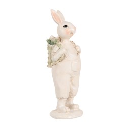 Clayre & Eef Decorative Figurine Rabbit 17 cm White Plastic