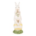 Clayre & Eef Decorative Figurine Rabbit 19 cm White Plastic