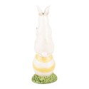 Clayre & Eef Decorative Figurine Rabbit 19 cm White Plastic