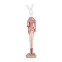 Clayre & Eef Decorative Figurine Rabbit 22 cm White Pink Plastic