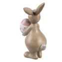 Clayre & Eef Statuetta decorativa Coniglio 15 cm Beige Plastica