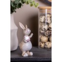 Clayre & Eef Figurine décorative Lapin 5x4x11 cm Beige Plastique