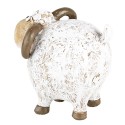 Clayre & Eef Statuetta decorativa Pecora 9x7x8 cm Bianco Plastica