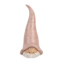 Clayre & Eef Dekorationsfigur Zwerg 6x6x13 cm Rosa Kunststoff