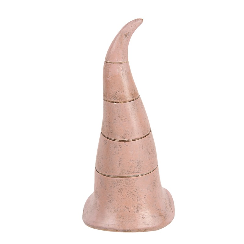Clayre & Eef Dekorationsfigur Zwerg 6x6x13 cm Rosa Kunststoff