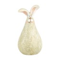 Clayre & Eef Figurine décorative Lapin Ø 9x16 cm Vert Plastique