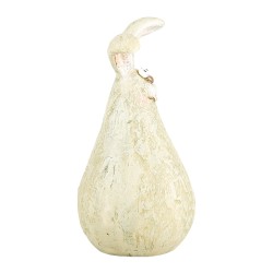 Clayre & Eef Decorative Figurine Rabbit Ø 9x16 cm Green Plastic