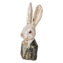 Clayre & Eef Decorative Figurine Rabbit 32 cm White Green Plastic