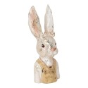 Clayre & Eef Decoratie Beeld Konijn 29 cm Wit Kunststof