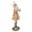 Clayre & Eef Decorative Figurine Rabbit 26 cm Beige Gold colored Plastic
