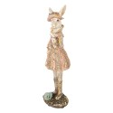 Clayre & Eef Decorative Figurine Rabbit 26 cm Beige Gold colored Plastic