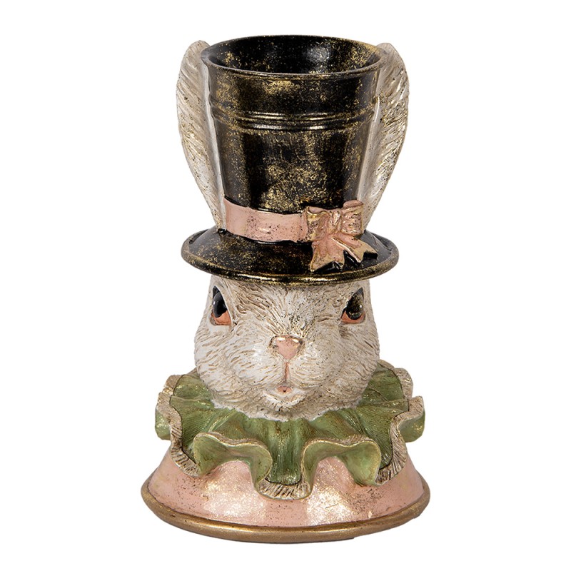 Clayre & Eef Decoratie Beeld Konijn 29 cm Beige Kunststof