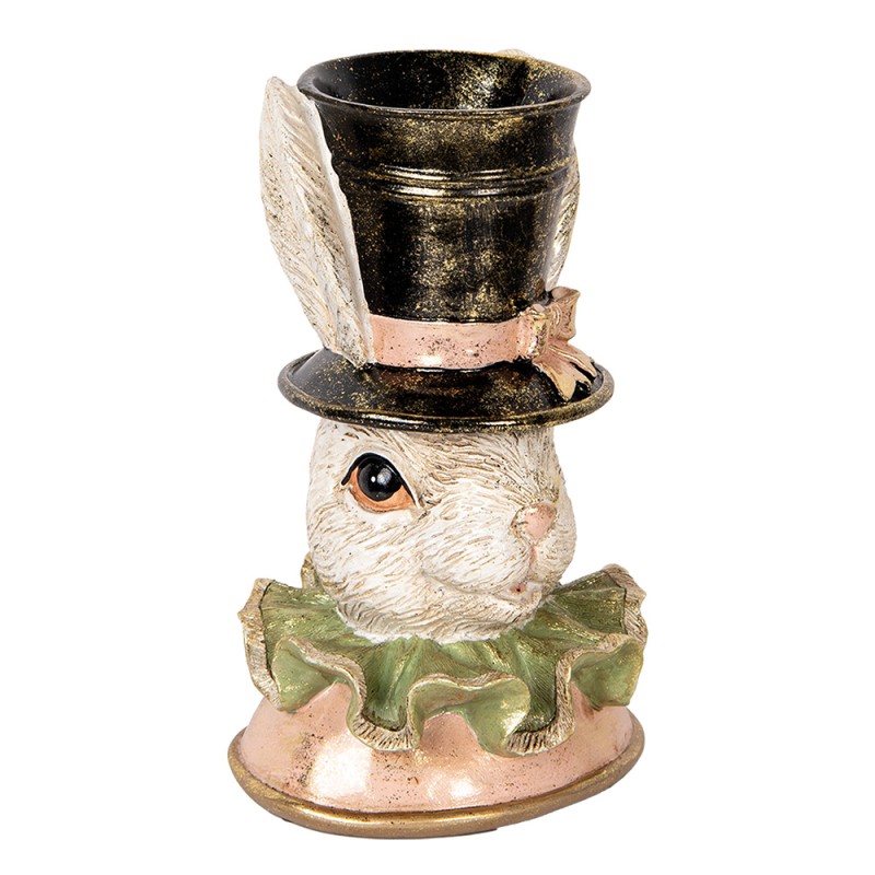 Clayre & Eef Decoratie Beeld Konijn 29 cm Beige Kunststof