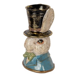 Clayre & Eef Decoratie Beeld Konijn 29 cm Beige Kunststof