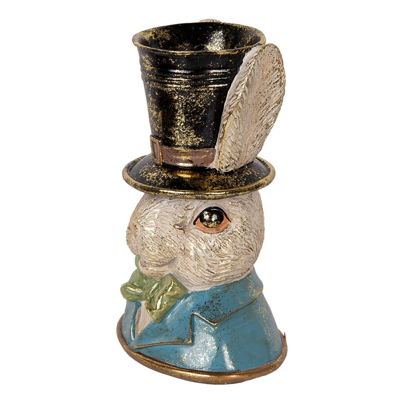 Clayre & Eef Decoratie Beeld Konijn 29 cm Beige Kunststof