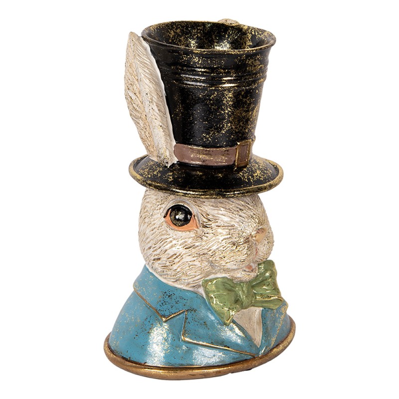 Clayre & Eef Decoratie Beeld Konijn 29 cm Beige Kunststof