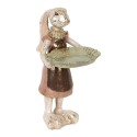 Clayre & Eef Decorative Figurine Rabbit 29 cm White Gold colored Plastic