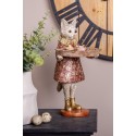 Clayre & Eef Decorative Figurine Cat 27 cm Beige Gold colored Plastic