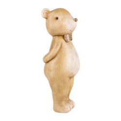 Clayre & Eef Dekorationsfigur Bär 18 cm Beige Kunststoff