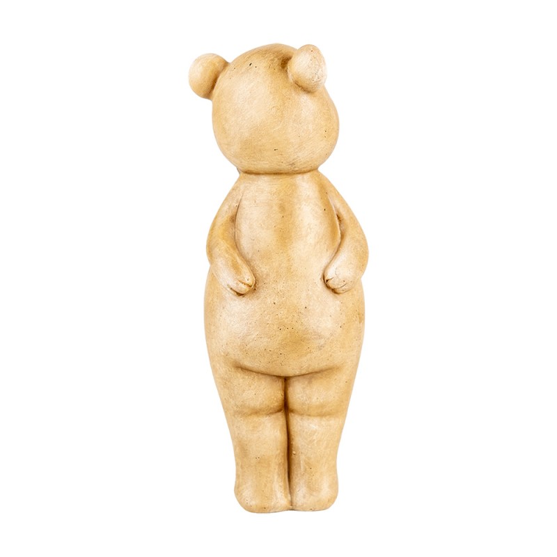 Clayre & Eef Dekorationsfigur Bär 18 cm Beige Kunststoff
