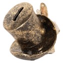 Clayre & Eef Tirelire Lapin 14x10x11 cm Beige Plastique