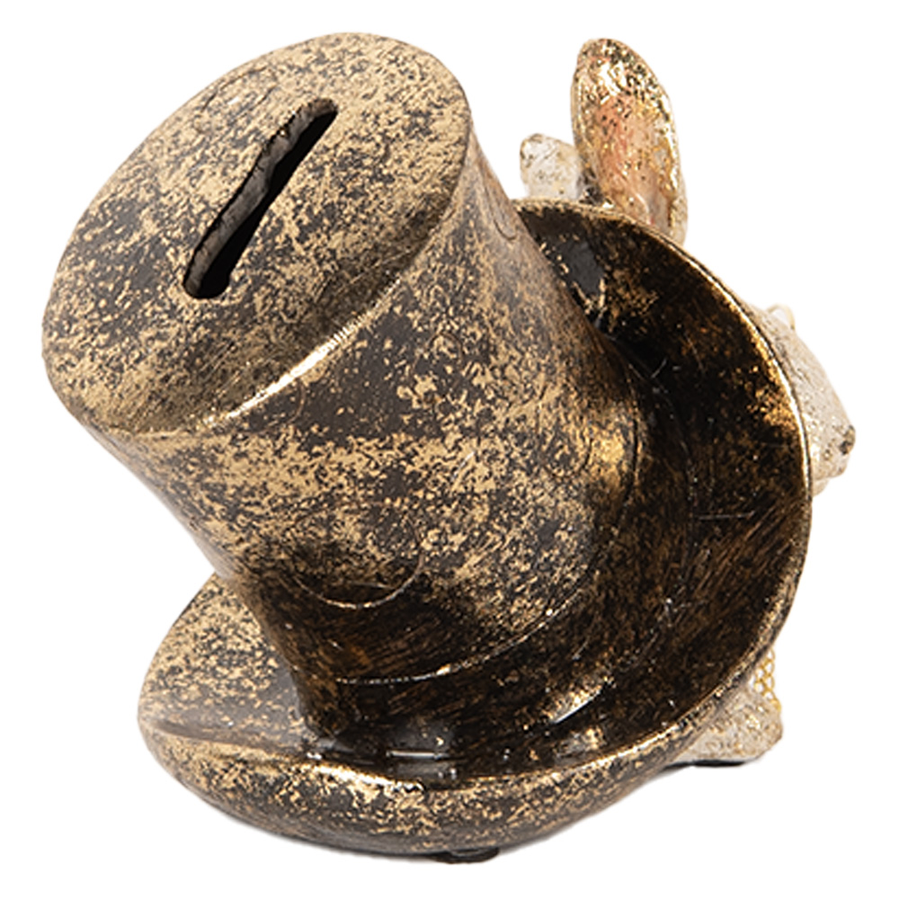 Spaarpot Konijn 14X10X11 Cm Beige Kunststof-image